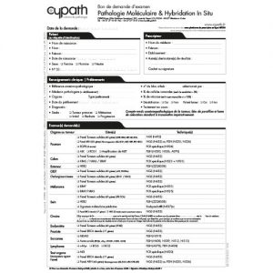 Examens de Génétique Somatique Pathologie Moléculaire et Hybridation in situ